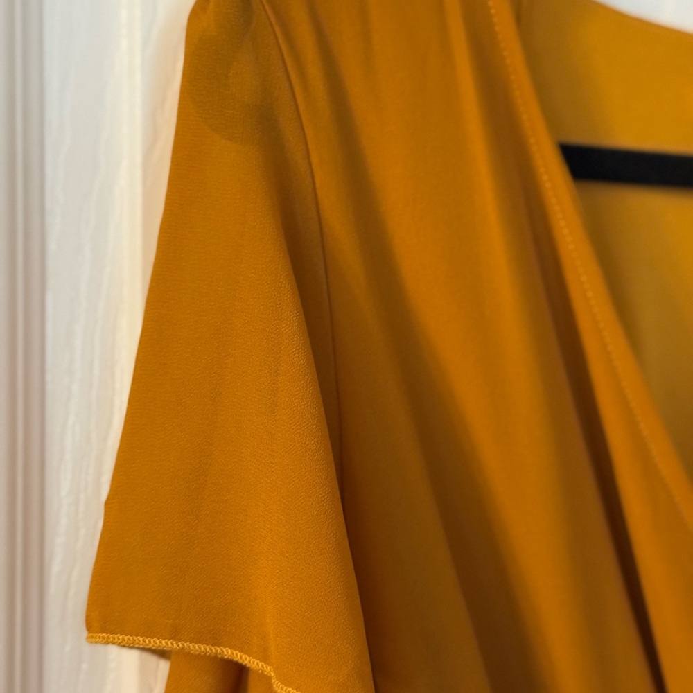 Baltic Born Mustard/Gold Wrap Maxi Dress - Picture 4 of 13
